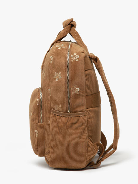 Rugzak 1 Compartiment Roxy Bruin back to school RJBP4933 ander zicht 2